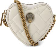 Kurt Geiger London Micro Heart Leather Crossbody Bag