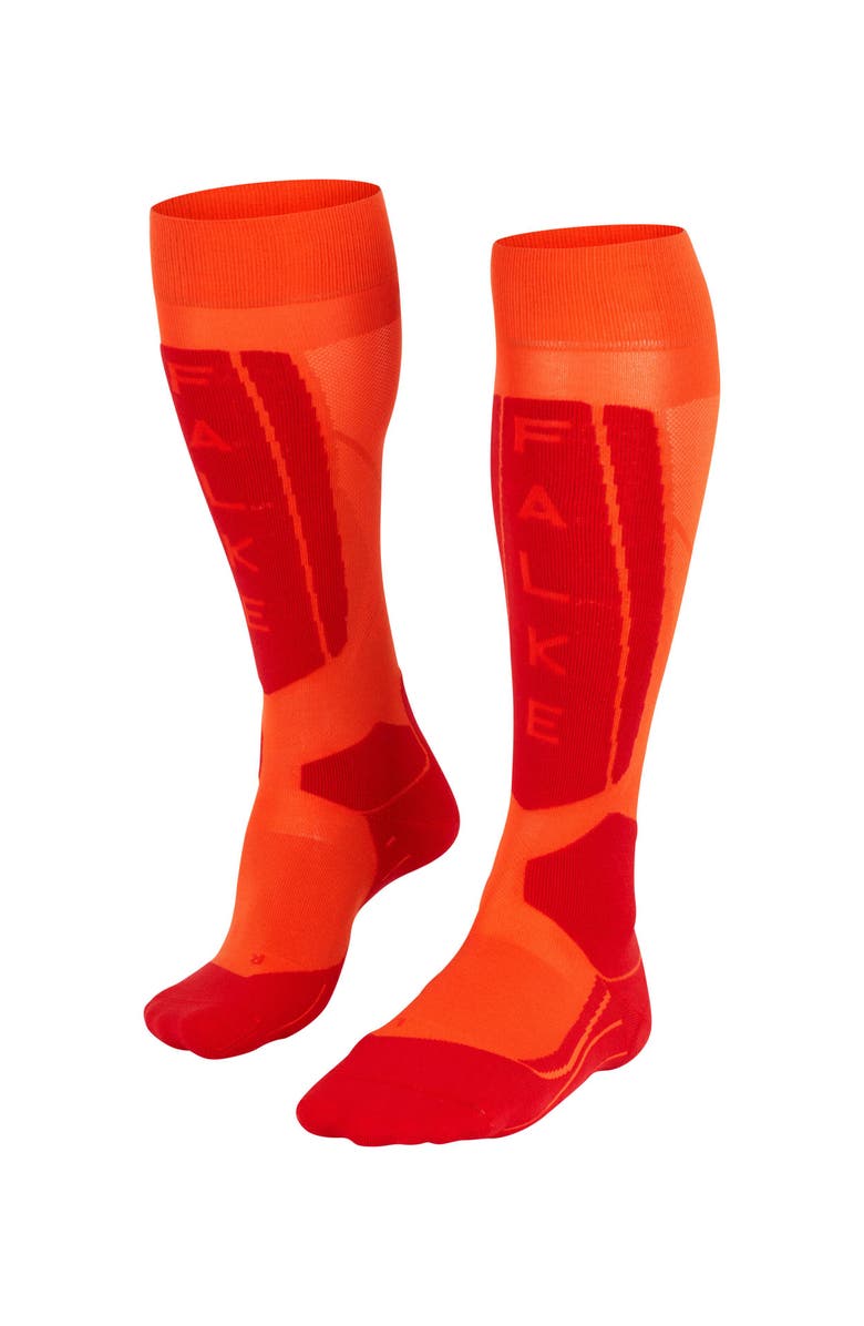 Falke SK5 Expert Ski Socks, Main, color, Legacy Flash Orange