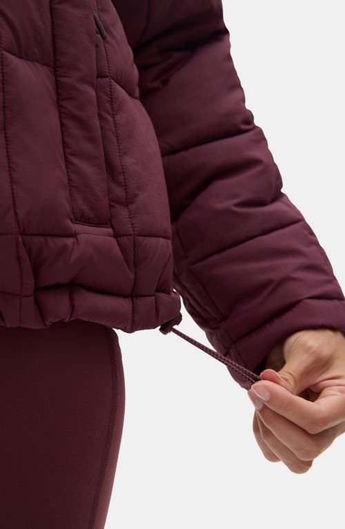 Halfdays Nellie Packable Puffer Jacket In Red