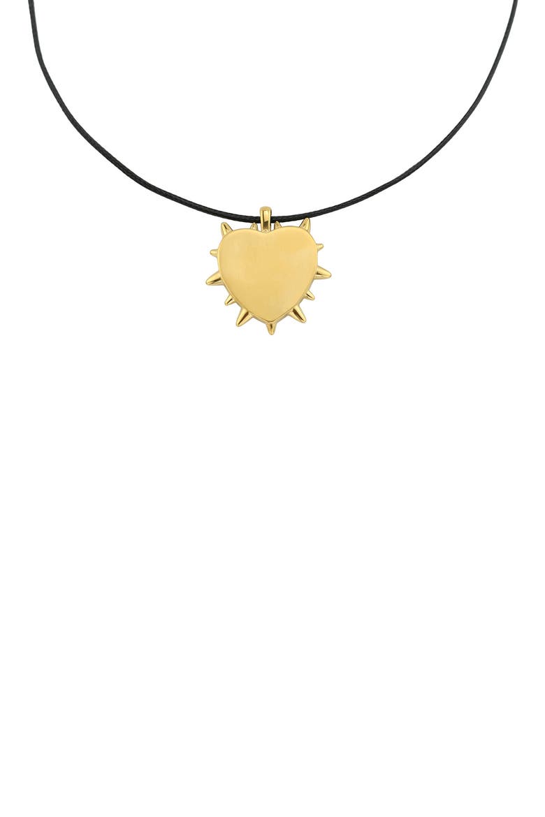 Heart Pendant Necklace, Main, color, GOLD