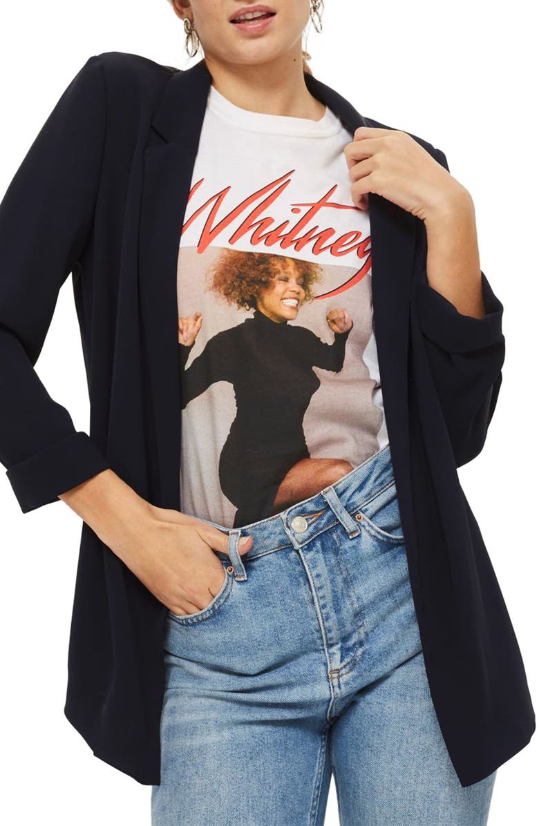 Topshop Chuck On Blazer, Alternate, color,