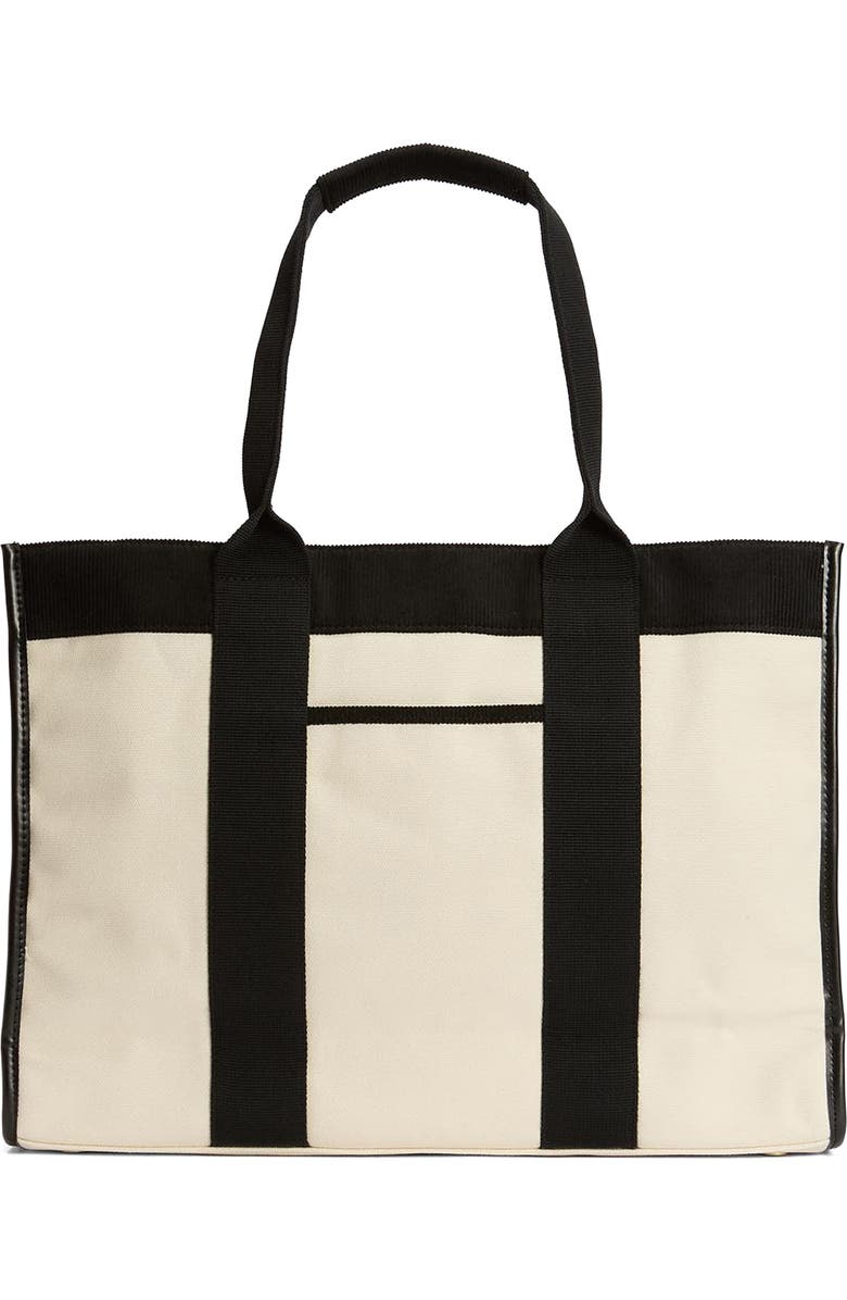 Barbour Large Selena Cotton Canvas Tote, Alternate, color, Ecru