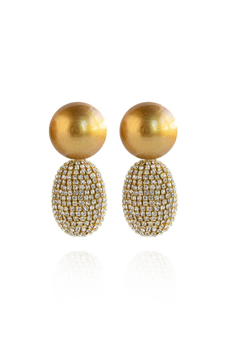 Selena Clip-On Earrings, Main, color, Golden Dusk