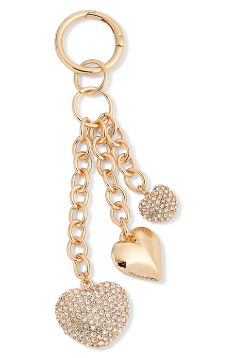 Crystal Heart Bag Charm