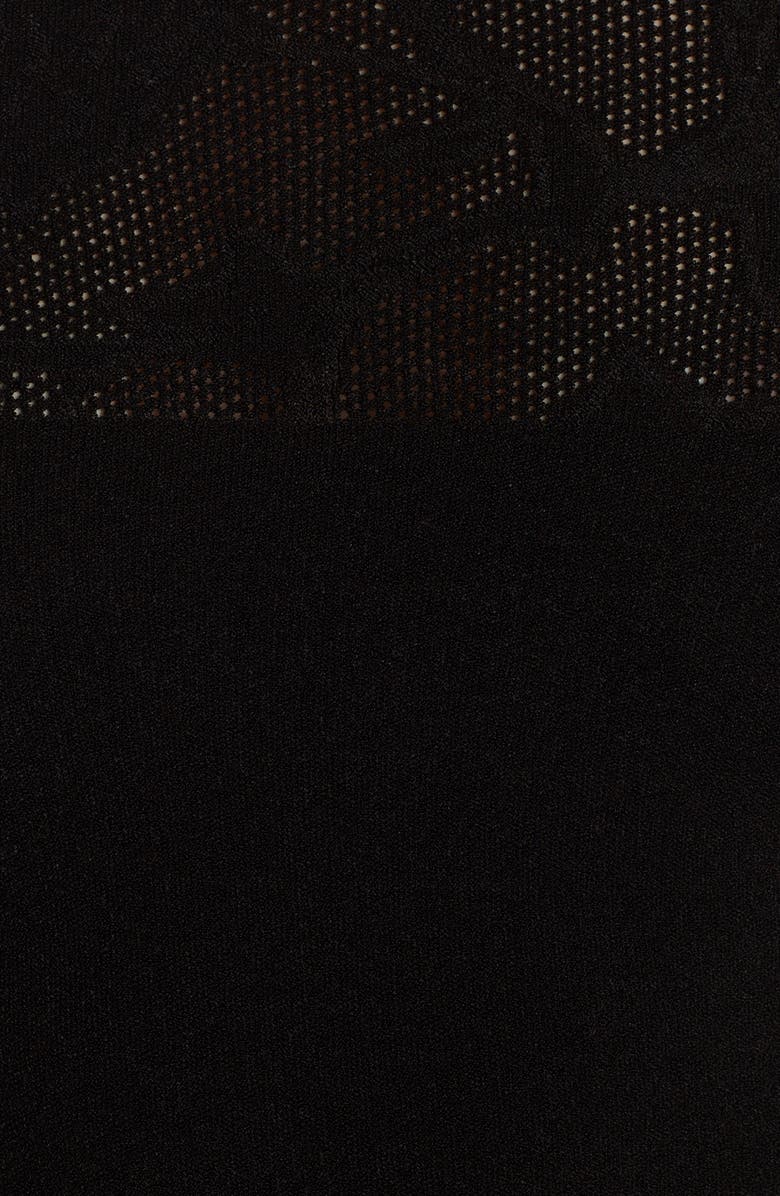 Versace Tattoo Knit Long Sleeve Sweater Dress, Alternate, color, 