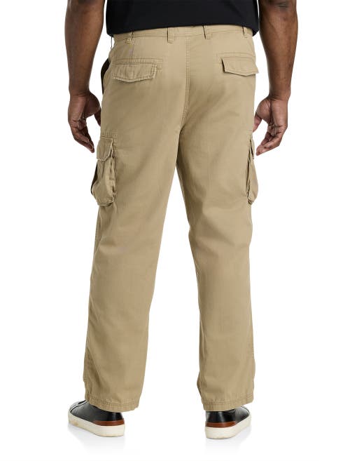 True Nation By Dxl Big & Tall Broken-in Relaxed Fit Cargo Pants