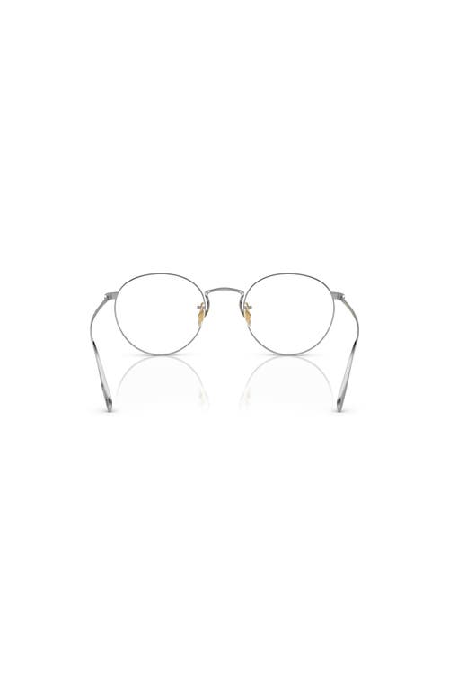 Oliver Peoples 47mm Phantos Optical Glasses In Metallic