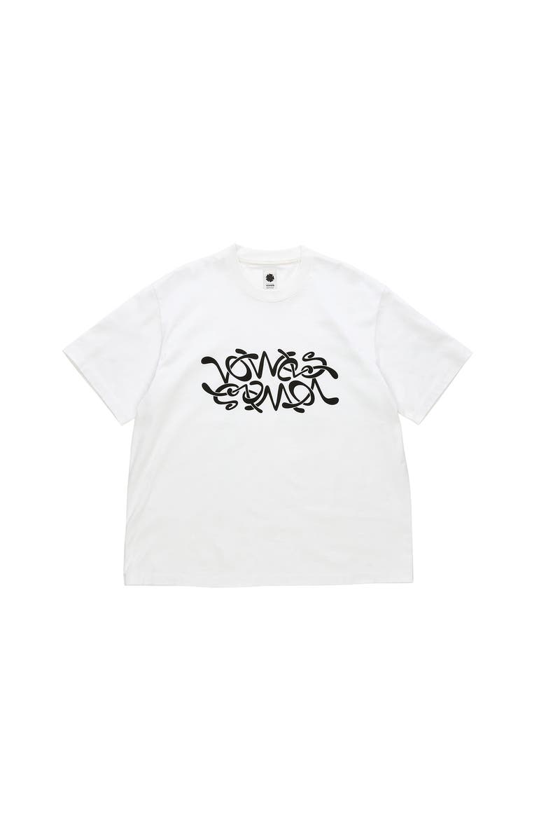 Double Scribble Tee, Main, color, White