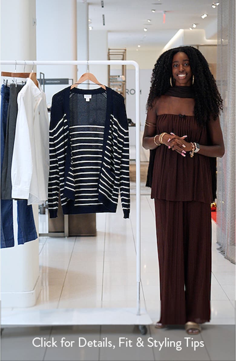 Shaker Stitch Pima Cotton Cardigan, sales video thumbnail