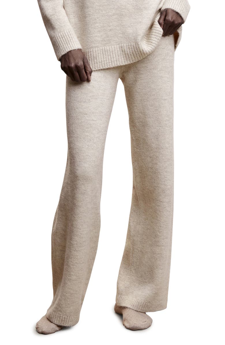 MANGO Knit Wide Leg Pants, Main, color, 