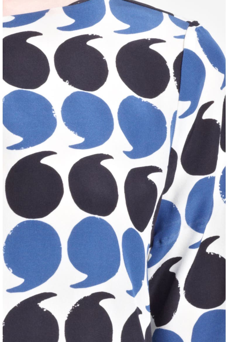 Band of Outsiders Punctuation Print Top, Alternate, color, WHITE BLUE BLACK