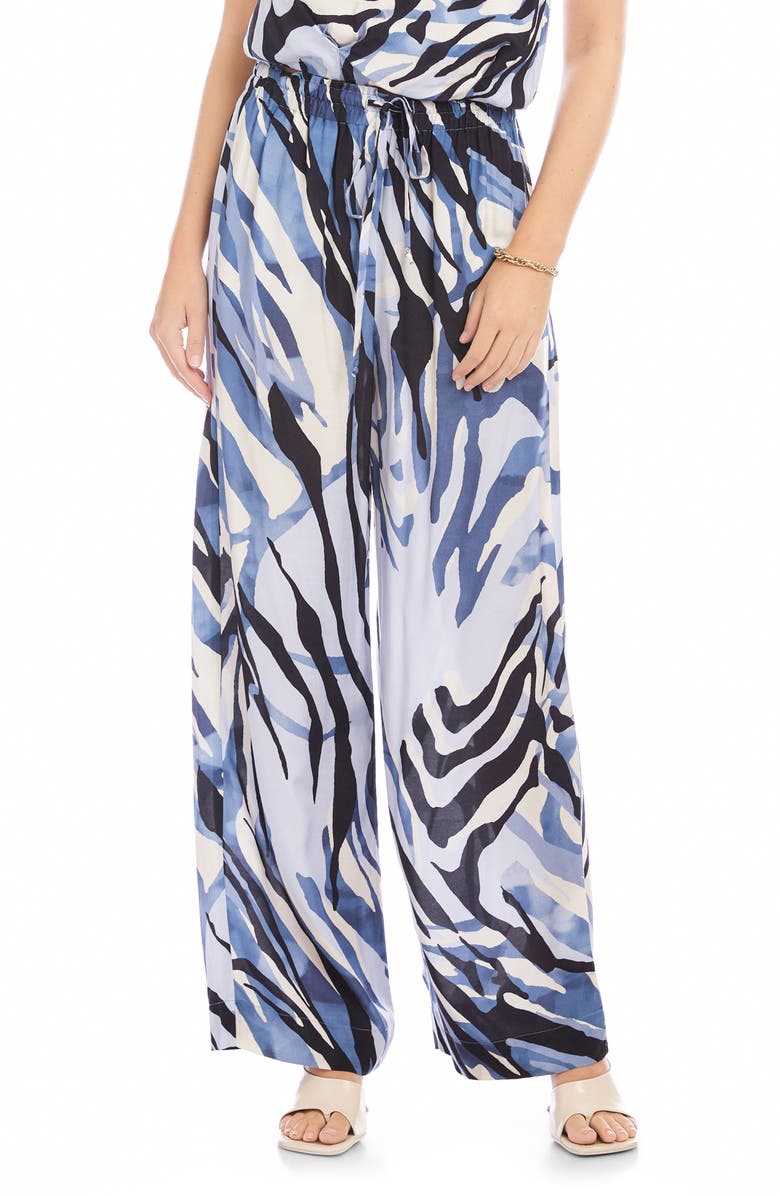 FIFTEEN TWENTY Cora Drawstring Wide Leg Pants, Main, color, Print