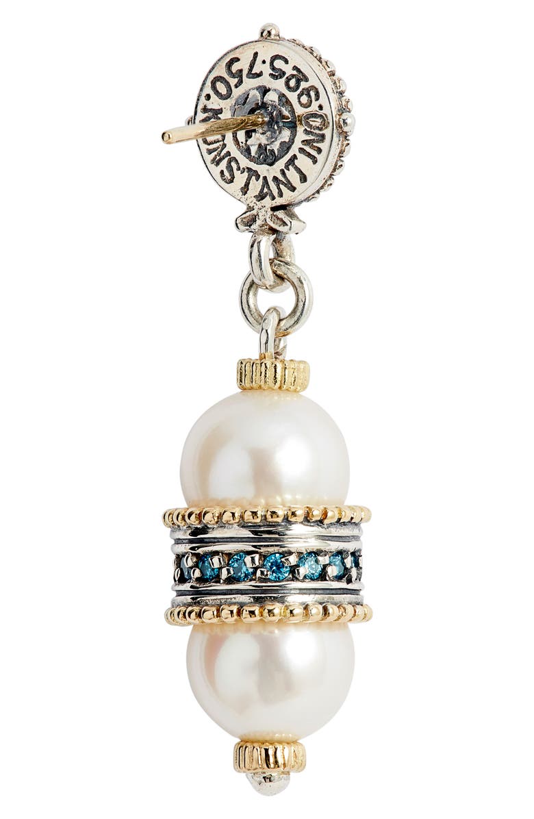 Konstantino Thalia Double Pearl Drop Earrings, Alternate, color,