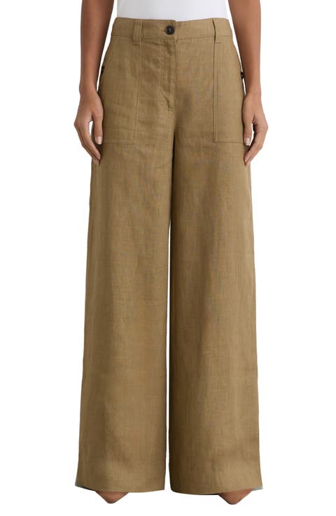 Ashby Wide Leg Linen Pants