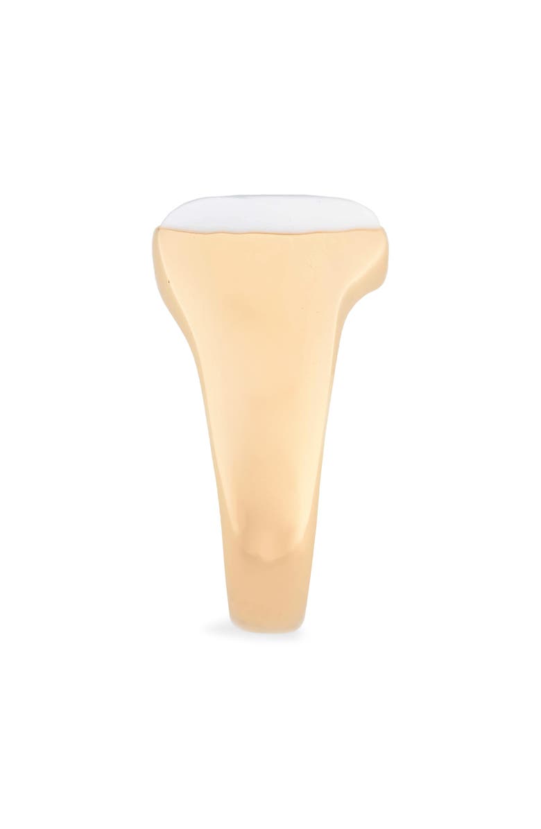 Panacea Enamel Heart Ring, Alternate, color, White