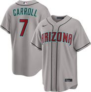 Nike Men's Nike Corbin Carroll Gray Arizona Diamondbacks Road Replica Jersey