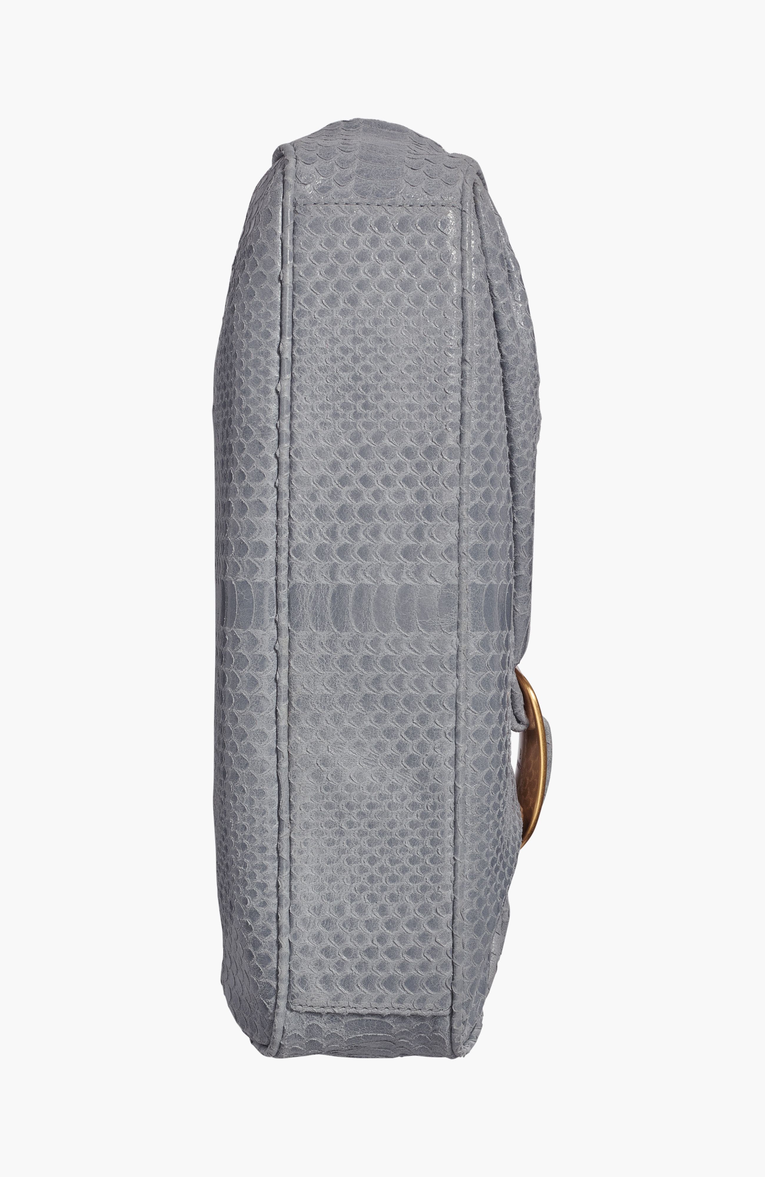 Donna Karan New York Bella Clutch, Alternate, color, Sky Grey