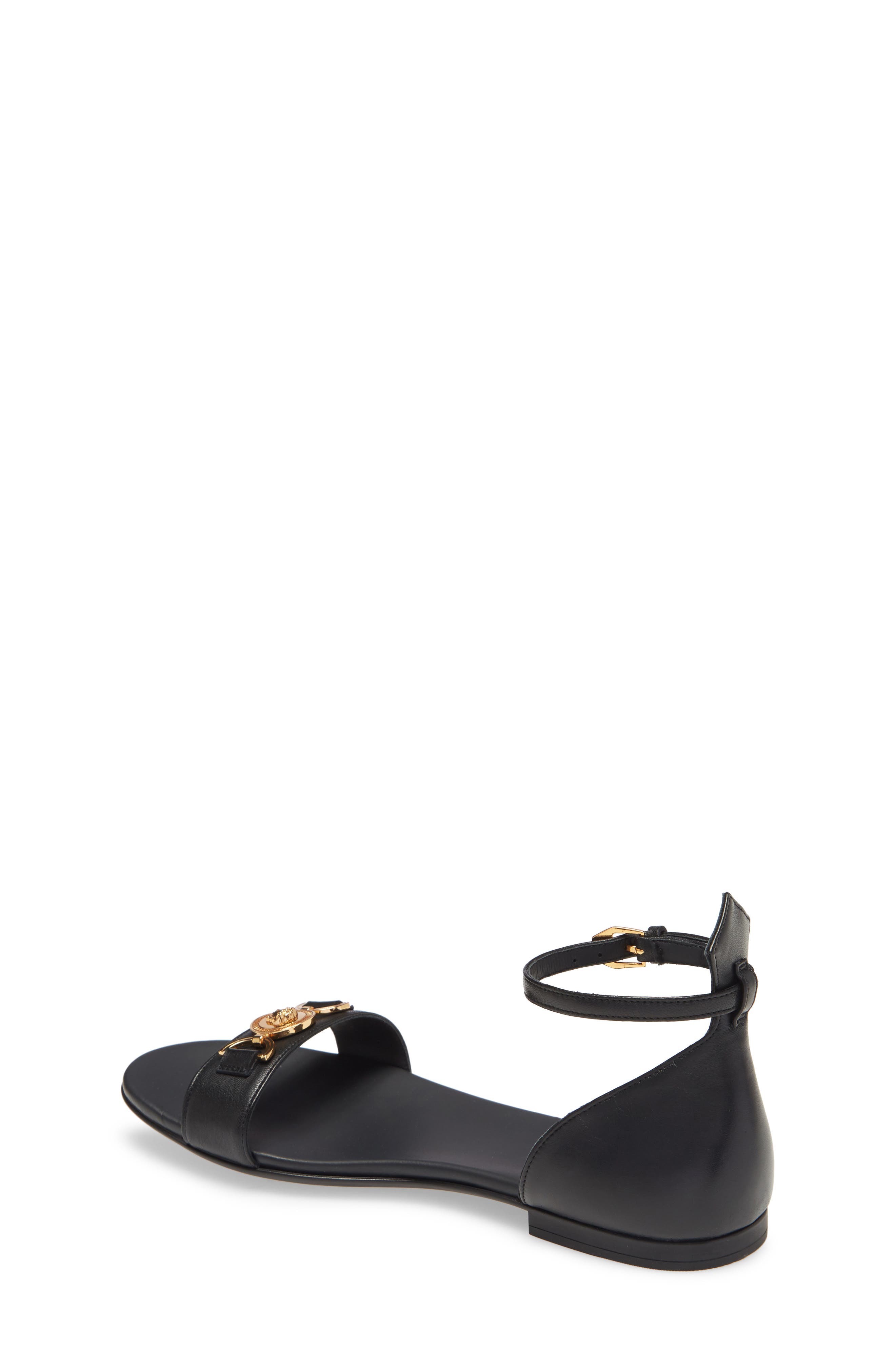 Versace First Line Ankle Strap Sandal, Alternate, color, 