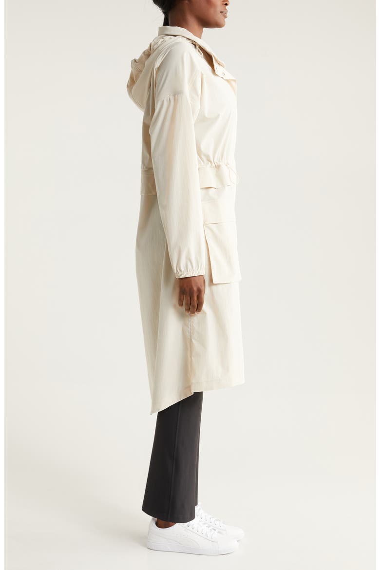 Step Out Water Repellent Jacket with Stowaway Hood, Alternate, color, GREY MOONBEAM