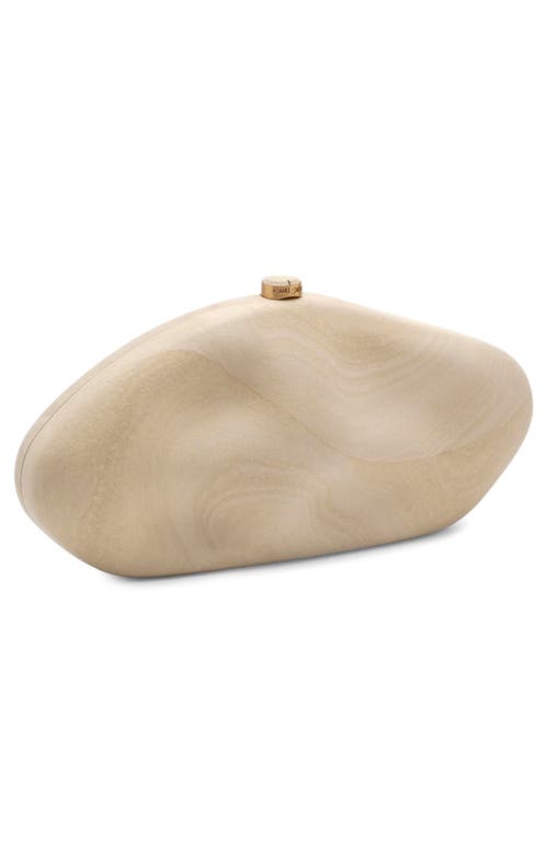 Cult Gaia The Caldera Acrylic Clutch In Brown