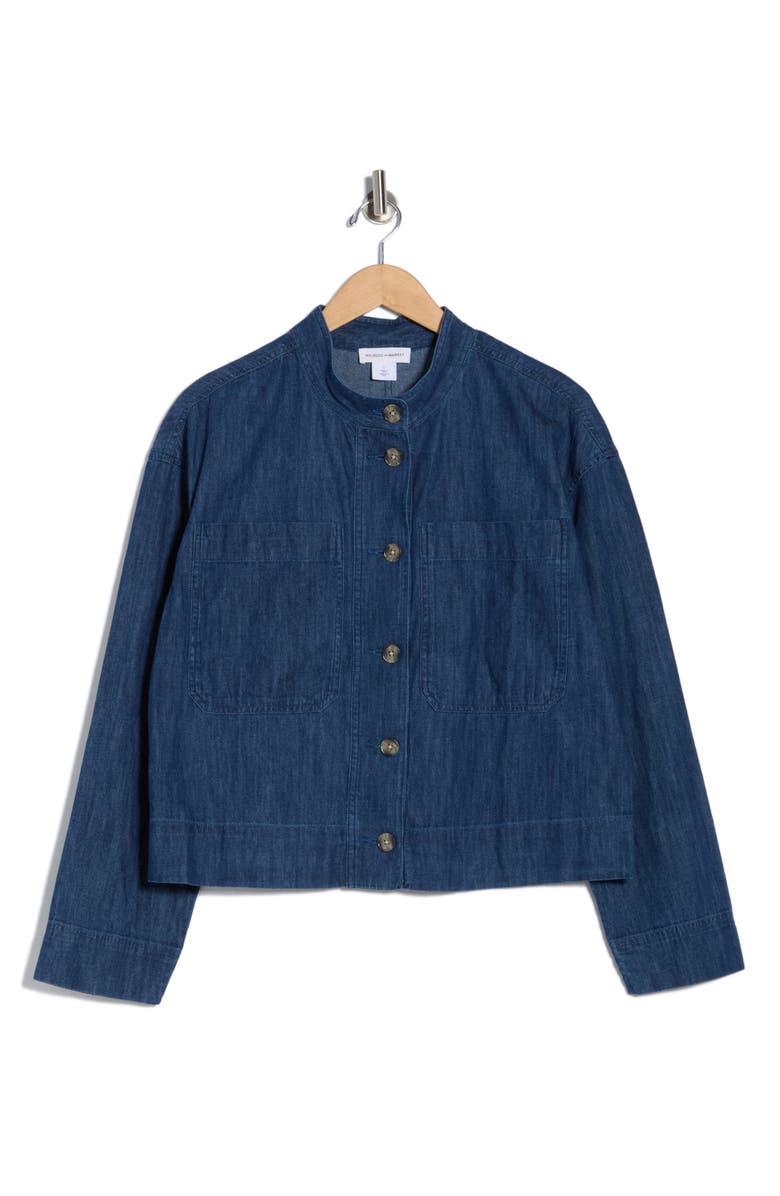 Melrose and Market Casual Denim Jacket, Alternate, color, 
