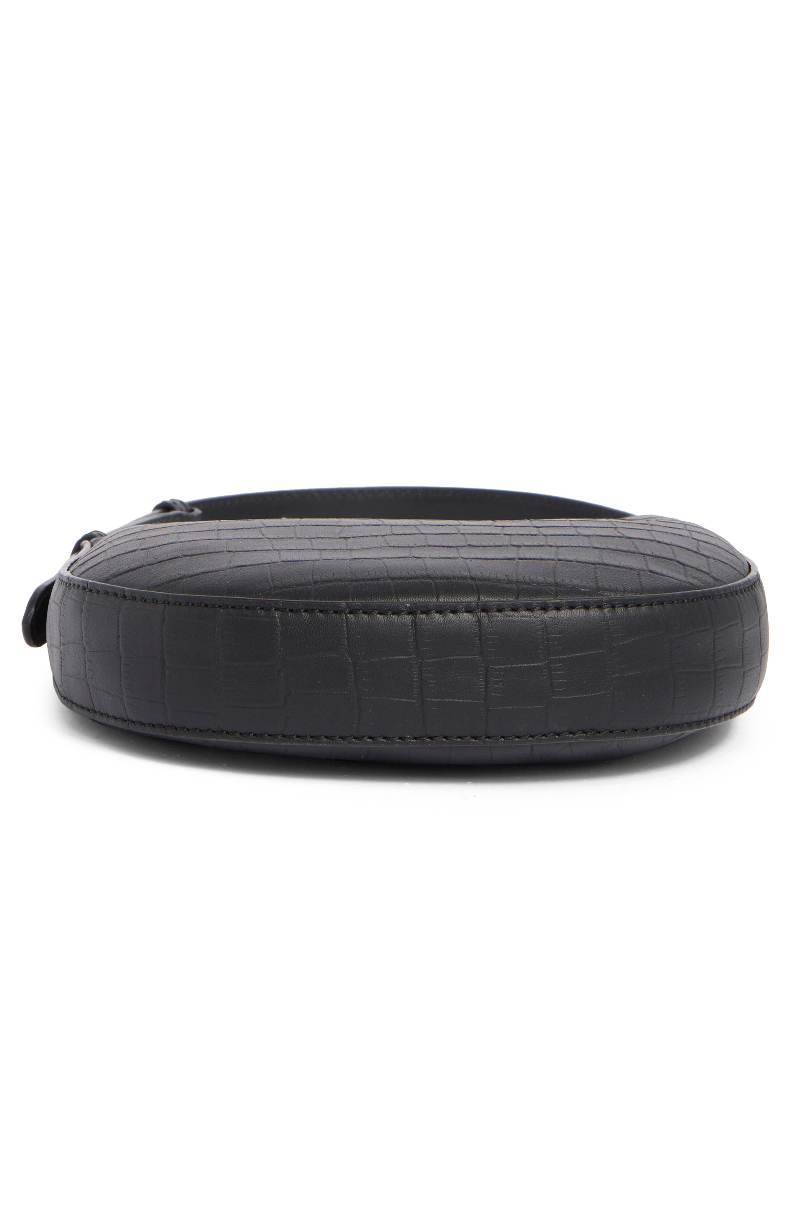 Vince Camuto Small River Croc Embossed Hobo Bag, Alternate, color, 