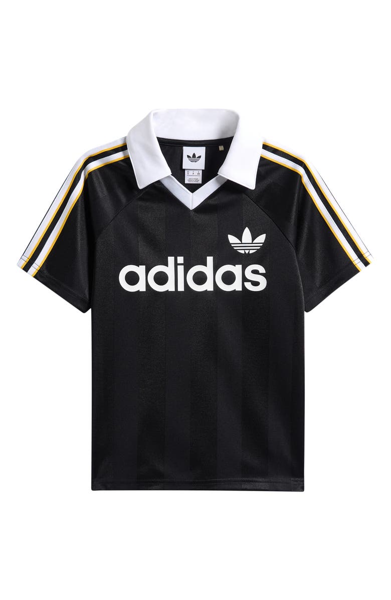 adidas Originals Kids' Archive Soccer Jersey, Main, color, Black