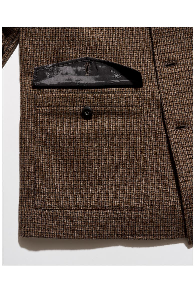 Bennet Houndstooth Overcoat, Alternate, color, BROWN MULTI