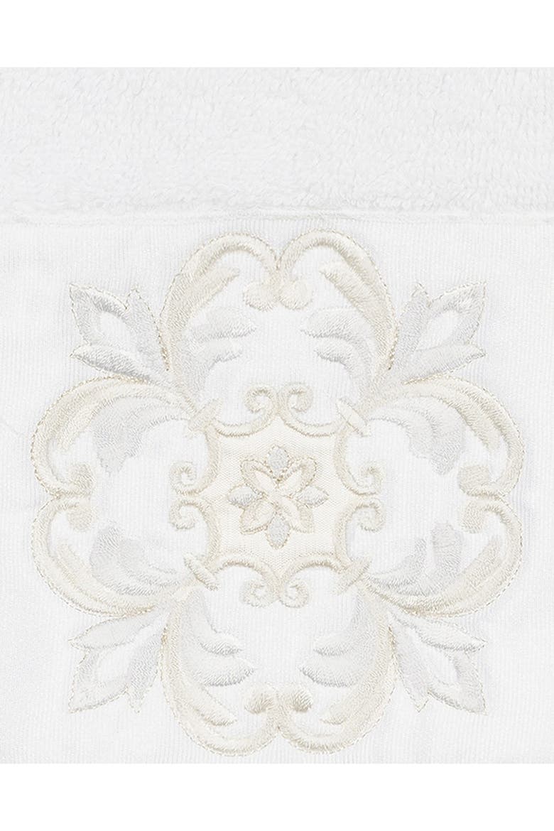 Alyssa Embellished Hand Towel - White, Alternate, color, WHITE