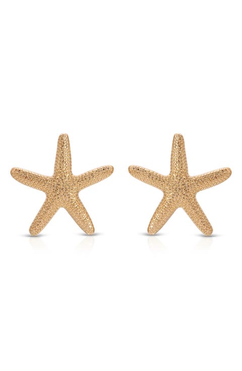 Large Starfish Stud Earrings