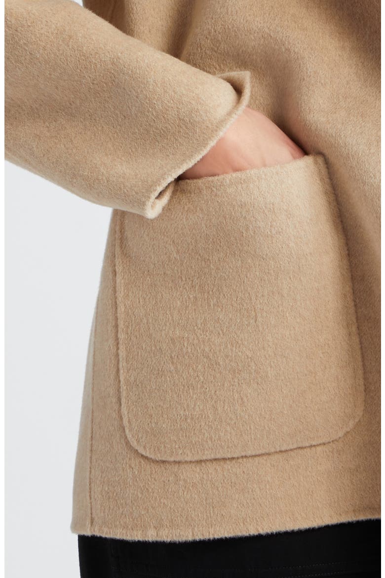 Patch Pocket Wool Jacket, Alternate, color, FAWN MLANGE