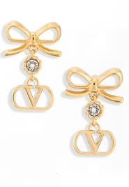 Valentino Garavani VLOGO Signature Drop Earrings