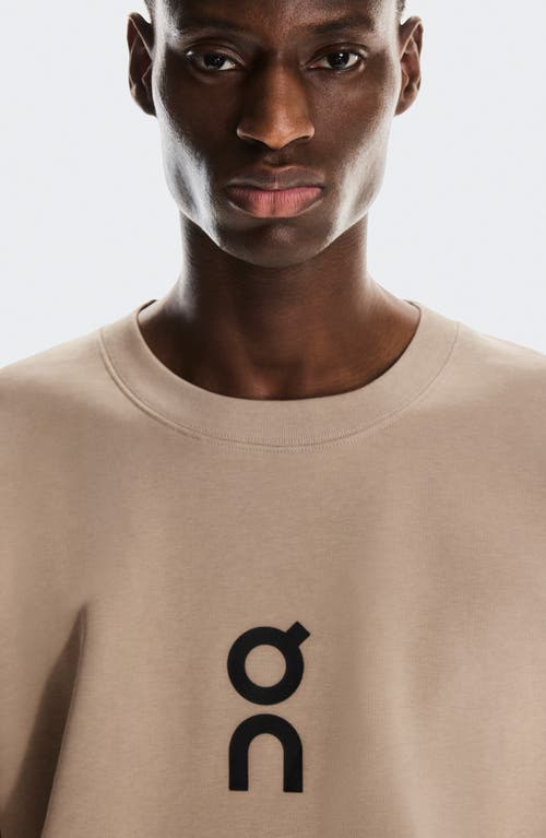 On Club Crewneck Cott Blend Sweatshirt In Brown