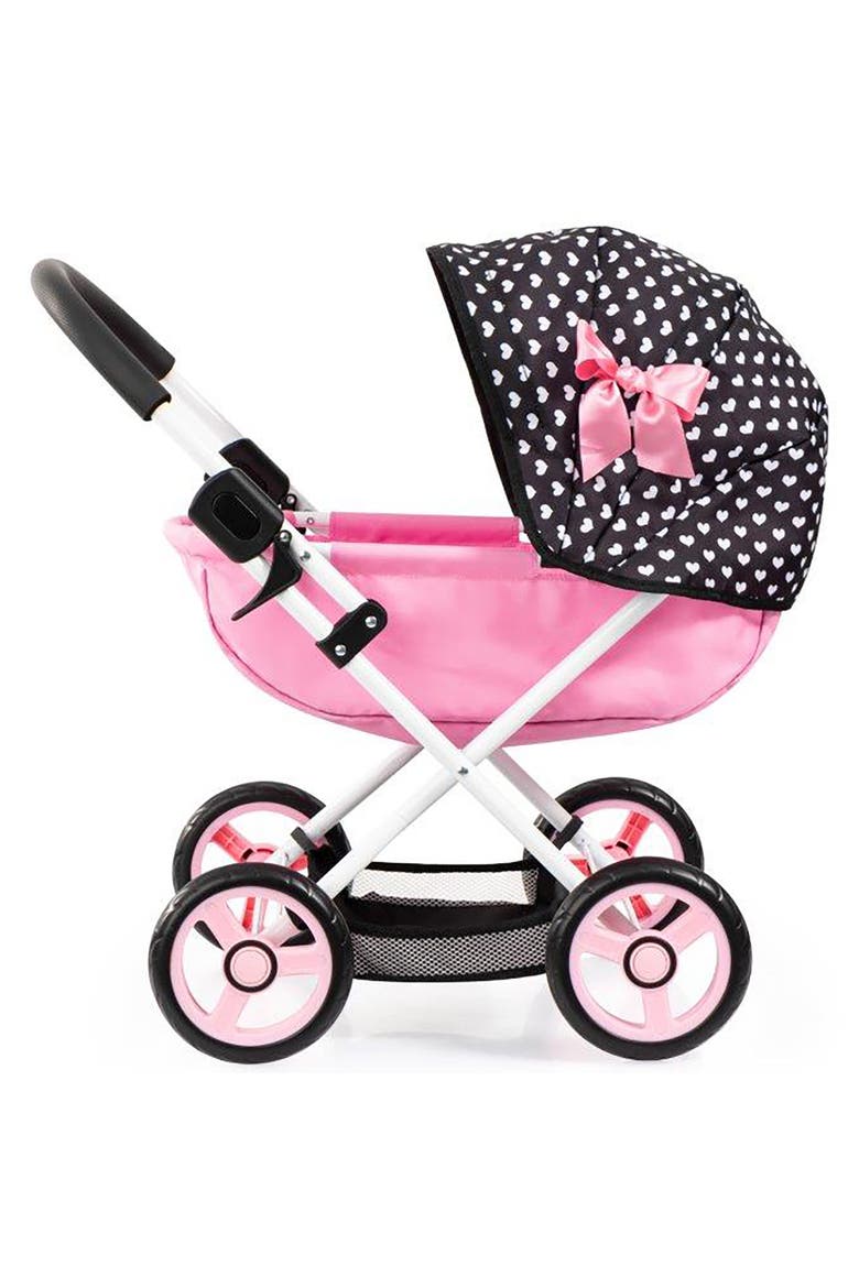 Doll Pram Cosy, Play Push Stroller, For Dolls Up To 18 Inches, Kids 3+, Alternate, color, Multicolored