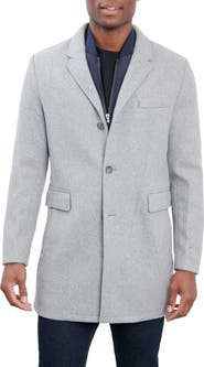 Michael Kors Ghent Felted Slim Fit Dickey Coat