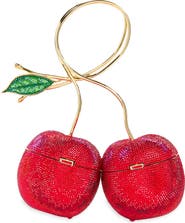 JUDITH LEIBER COUTURE Cherries Sweetheart Clutch