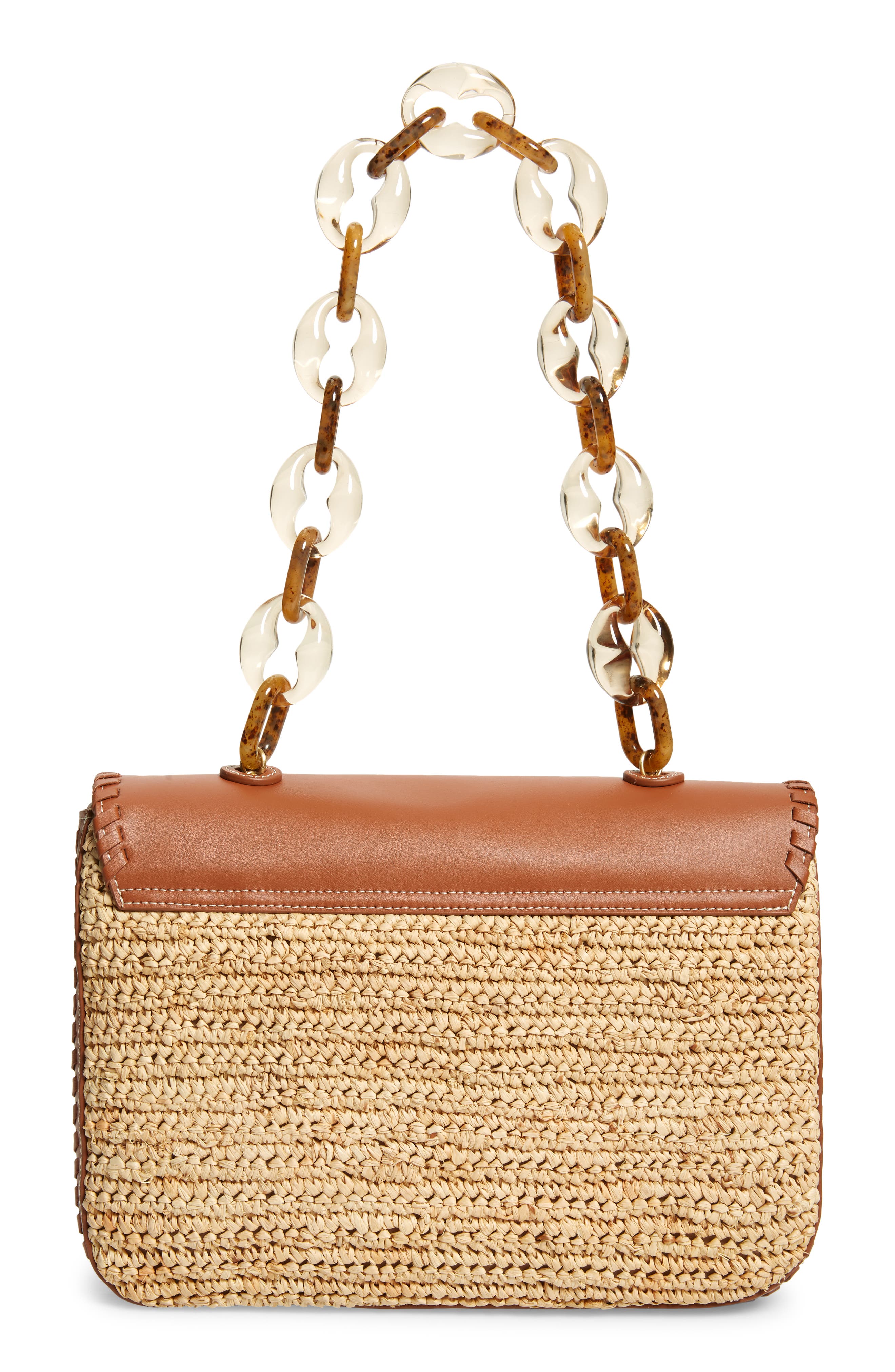 Pamela Munson Las Olas Leather Trim Shoulder Bag, Alternate, color, 