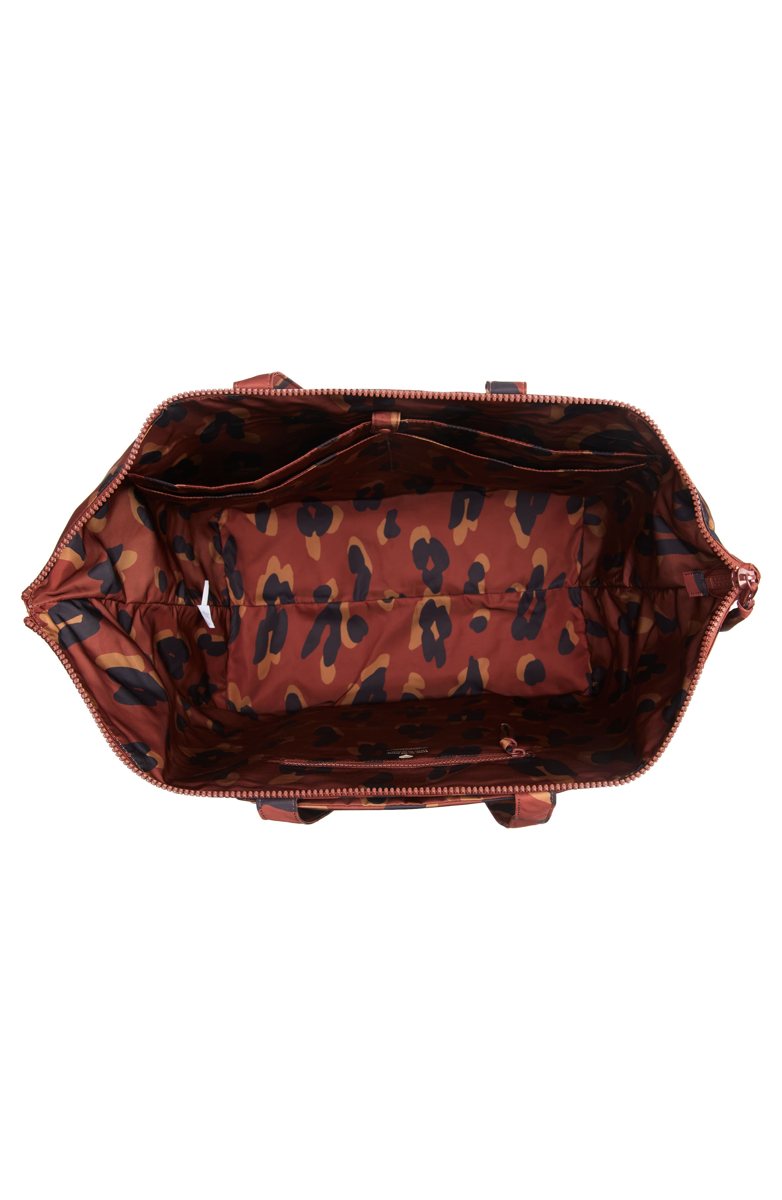 Madewell The Resourced Painted Leopard Weekend Bag, Alternate, color, 