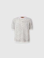 Missoni Openwork Knit Cotton And Viscose Polo Shirt