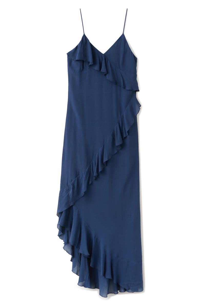 MANGO TEEN Ruffle Maxi Dress, Alternate, color, 