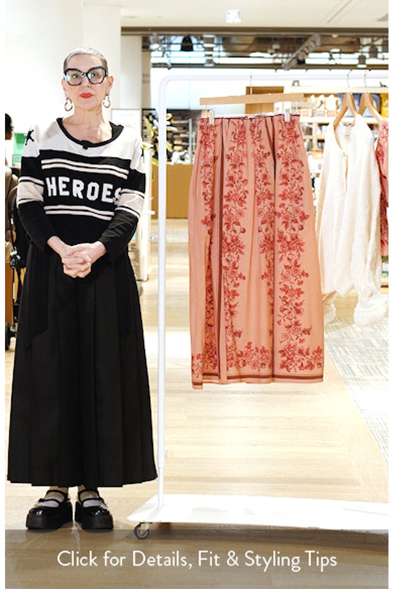 Reese Print Ankle Skirt video