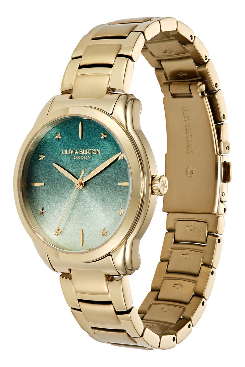 Color Wave Bracelet Watch, 36mm, Alternate, color, GOLD