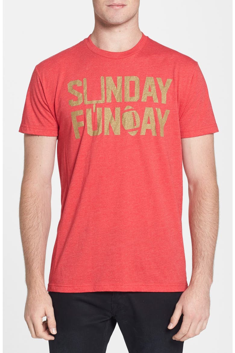 Kid Dangerous 'Sunday Funday' Graphic T-Shirt, Main, color, RED