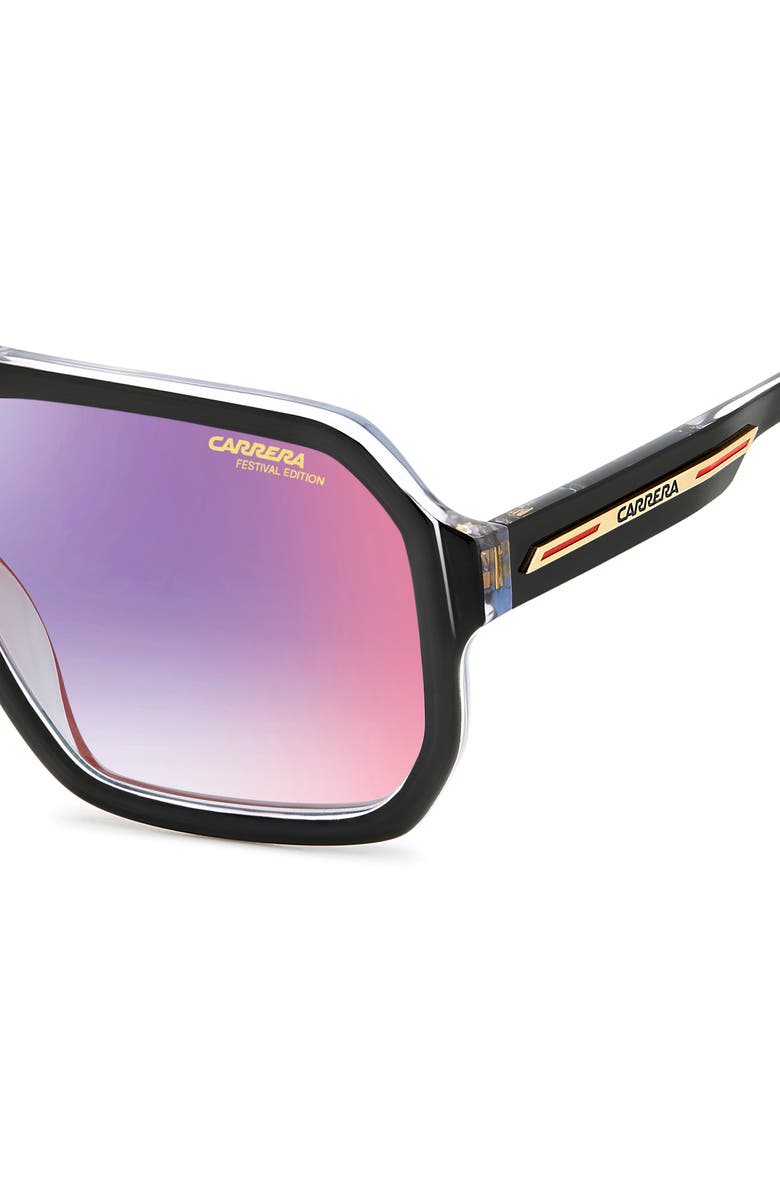 Carrera Eyewear Victory 60mm Gradient Square Sunglasses, Alternate, color,