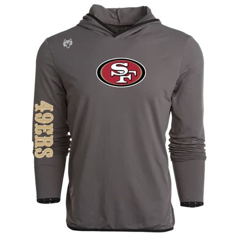 Men
s Greyson Clothiers Gray San Francisco 49ers Colorado Long Sleeve Hoodie T-Shirt