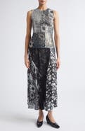 Maison Margiela Sequin & Floral Patchwork Skirt