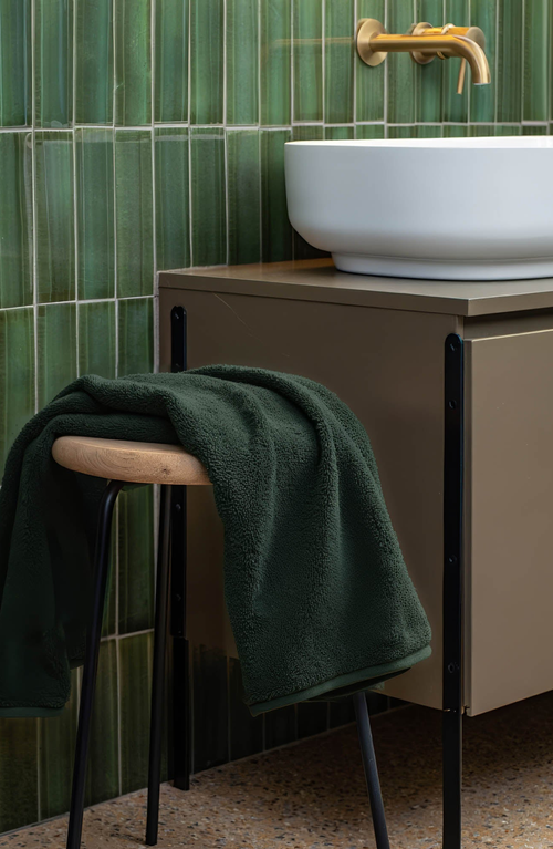 Italic Ultraplush Australian Cotton Hand Towels In Green