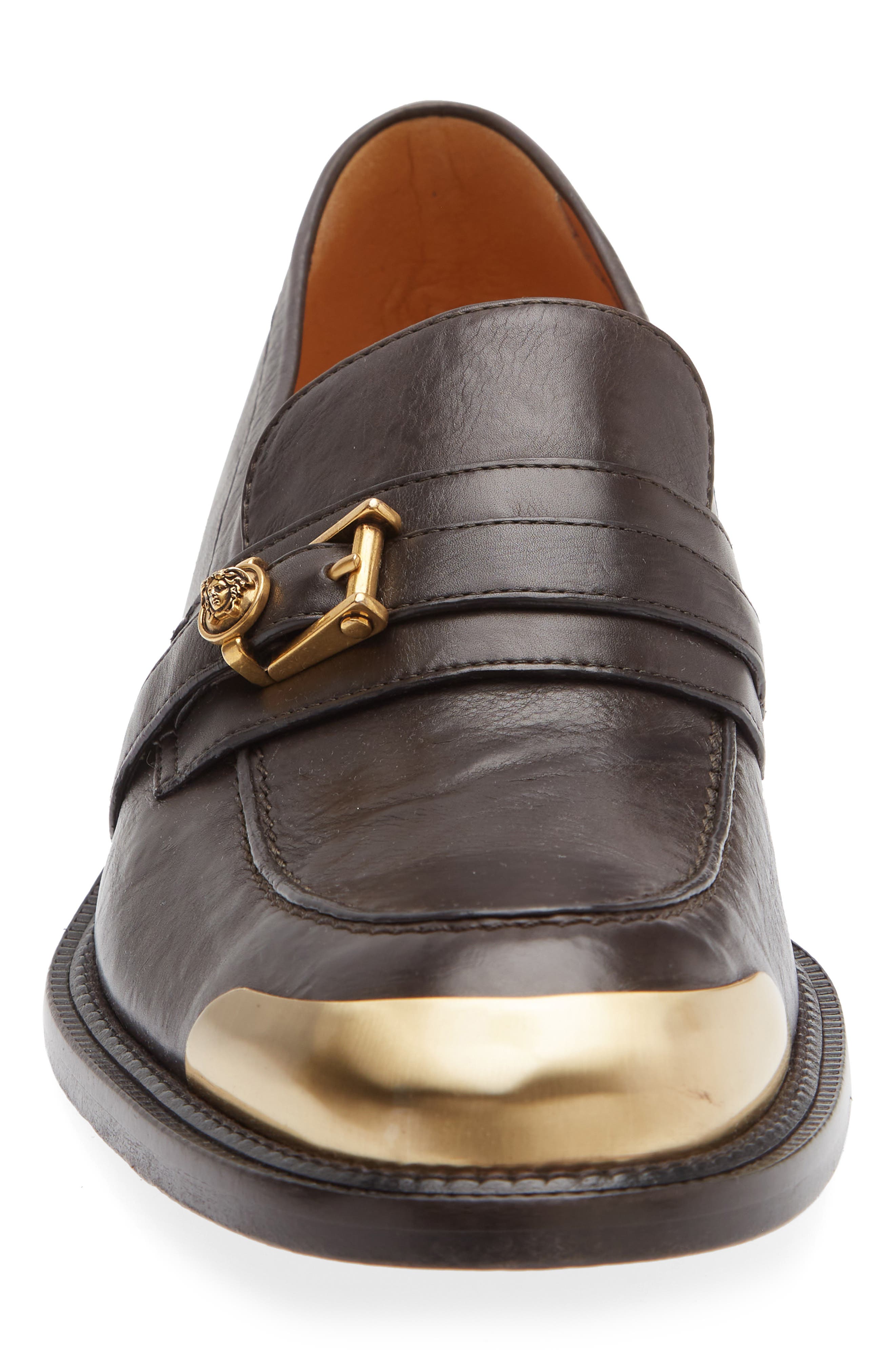 Primo Leather Loafer, Alternate, color, EBANO GOLD