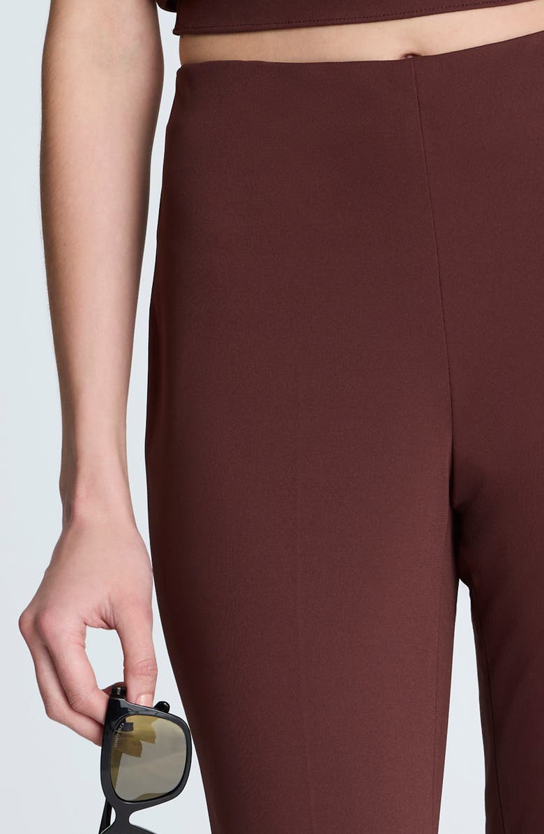 Kenneth Cole Hollywood Waist Flare Leg Pants, Alternate, color, Burgundy Spice