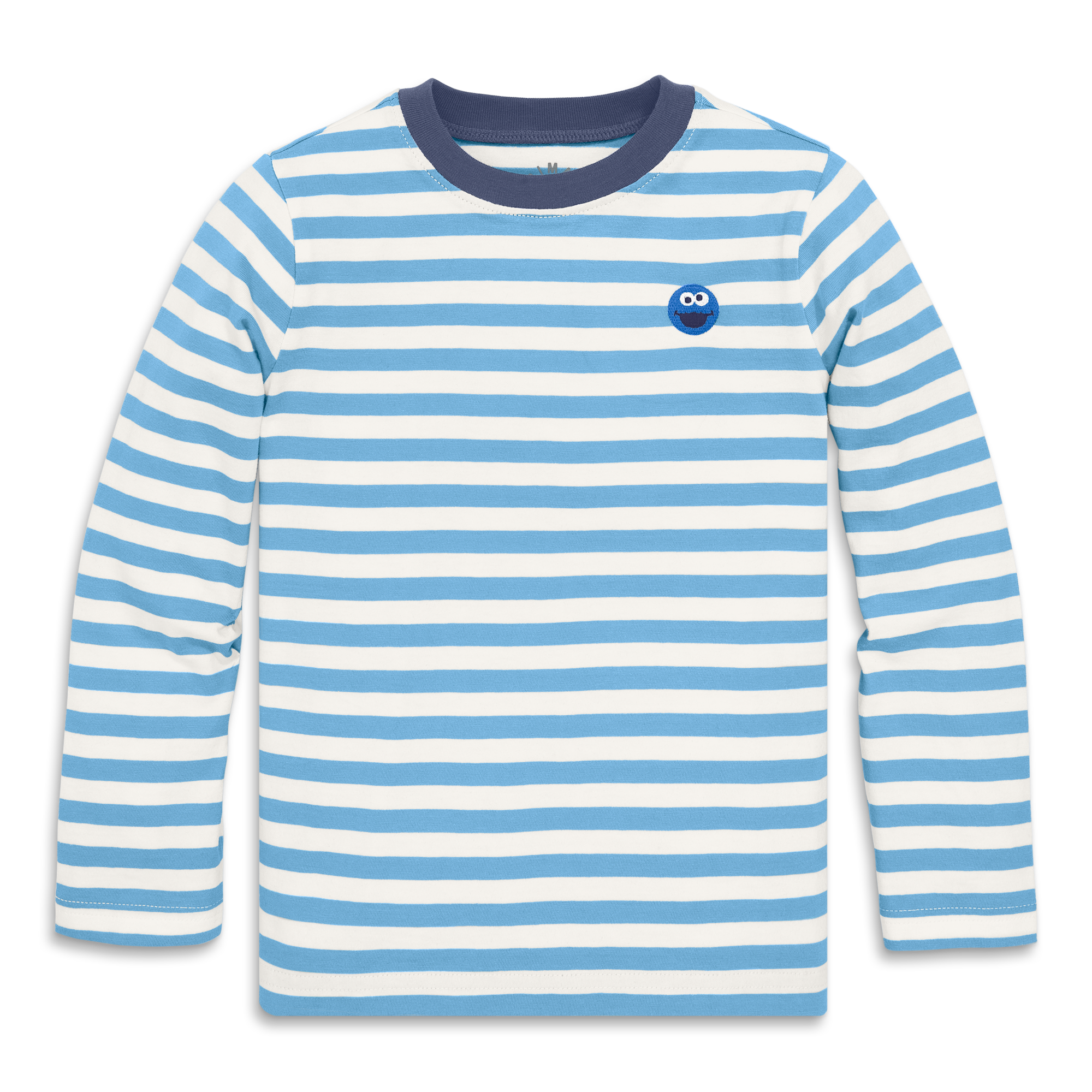 Cornflower Ivory Stripe